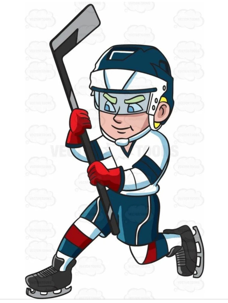 Хоккеист мультяшный