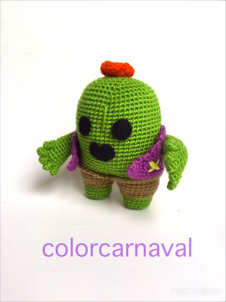 Кактус Спайк амигуруми