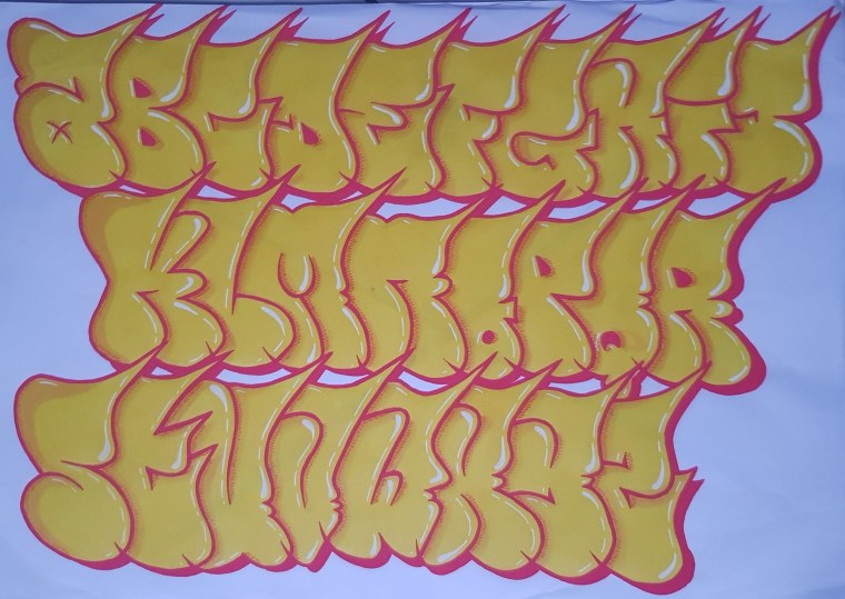 Стили граффити алфавит