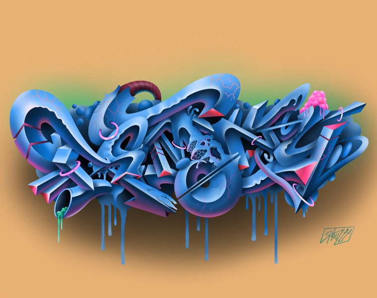 В стиле граффити