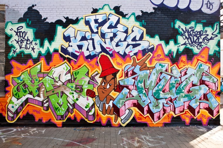 Лица в стиле граффити