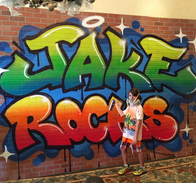 Вывеска в стиле граффити