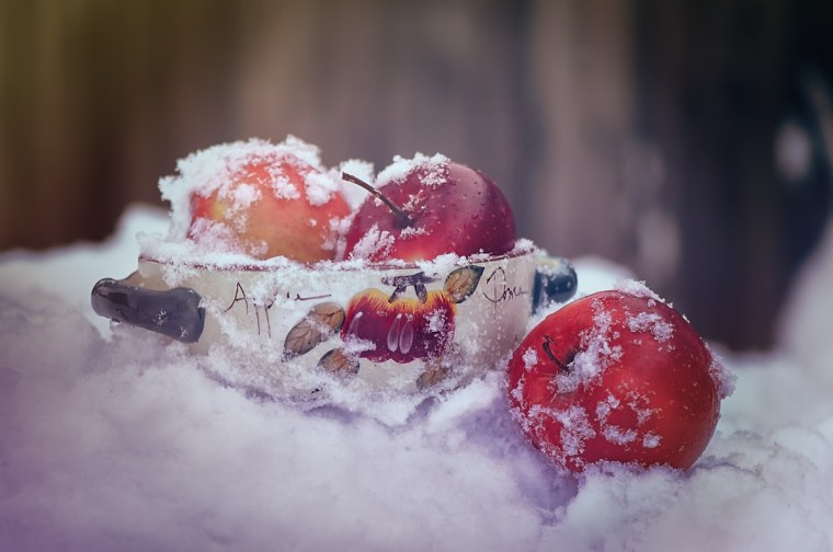 Яблоки на снегу