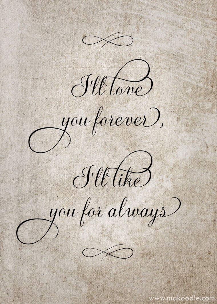 Надпись Love you Forever