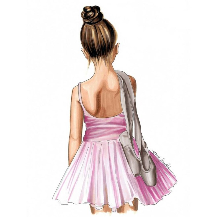 Мультяшные девочки в платьях