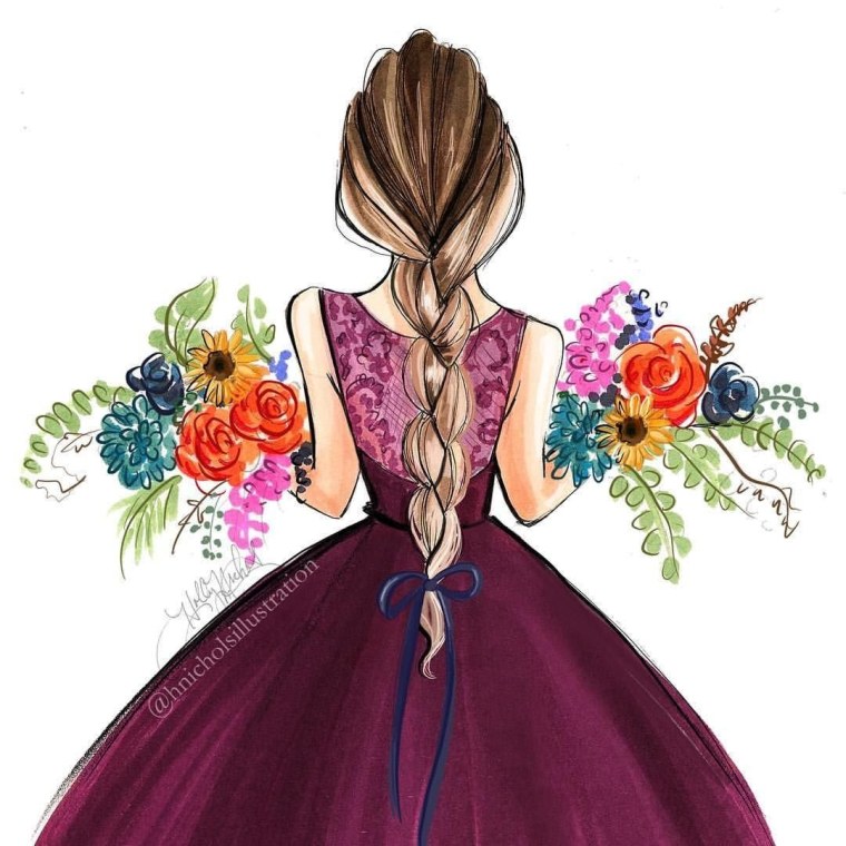 Девушка в платье