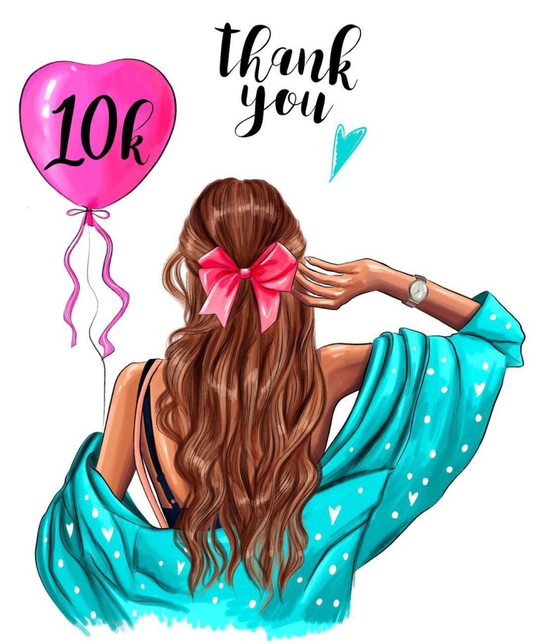 Модные иллюстрации девушек со спины