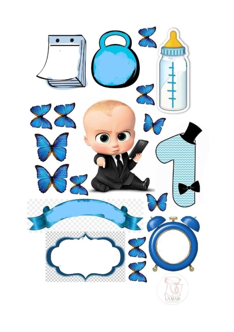 Босс молокосос топперы на торт