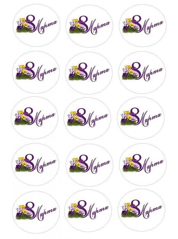 Надписи для капкейков на 8 марта