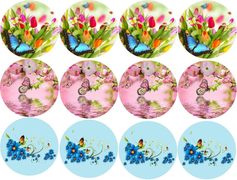 Вафельная печать для капкейков