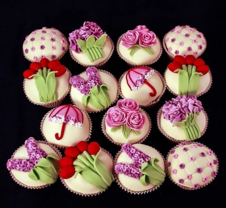 Капкейки на 8 марта