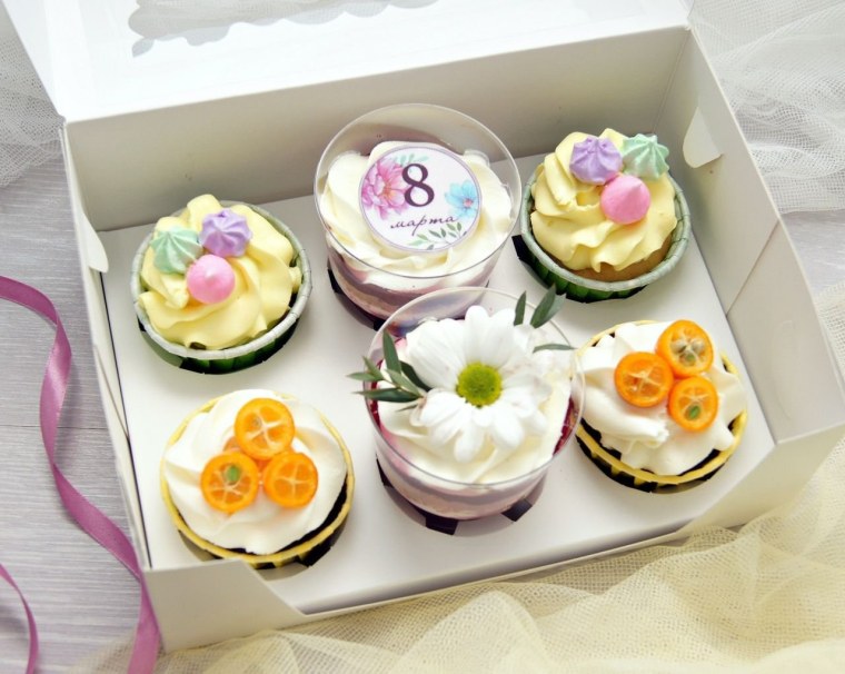 Капкейки и трайфлы на 8 марта