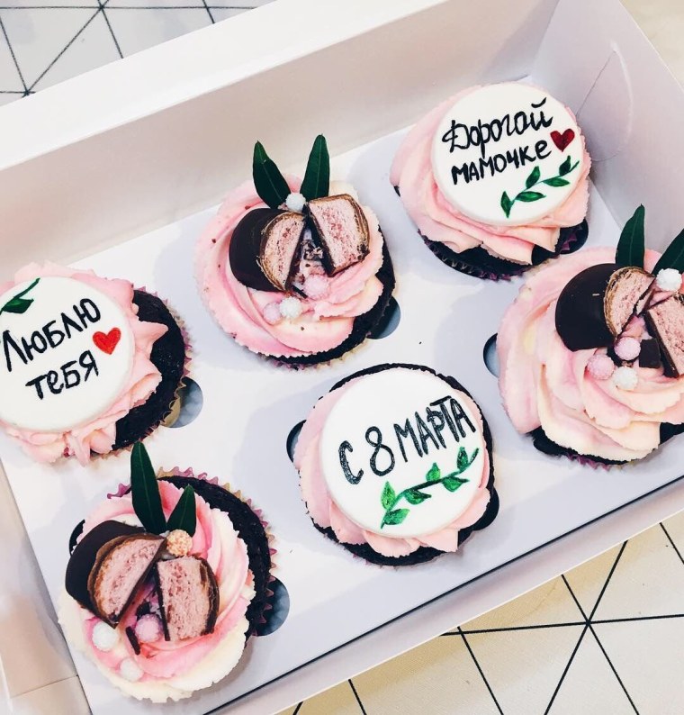 Капкейки на день матери