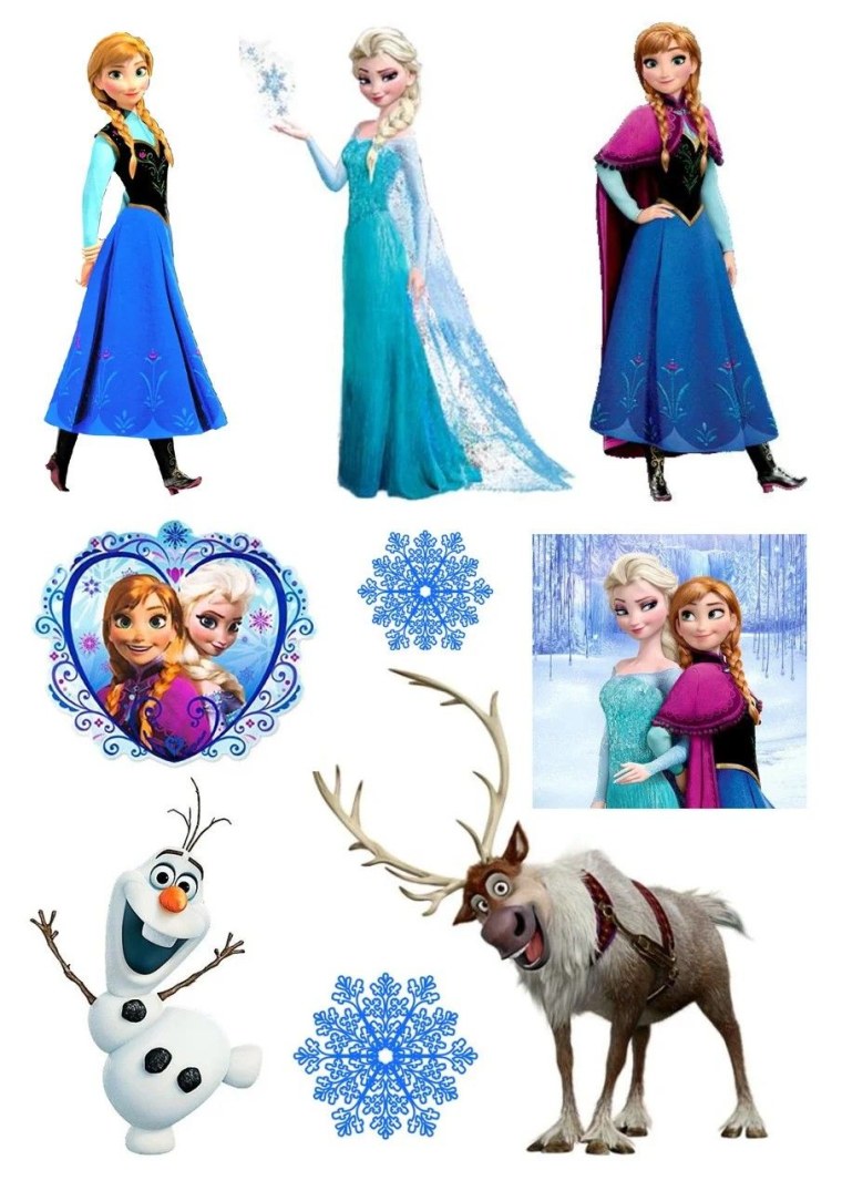 Вафельная печать Эльза