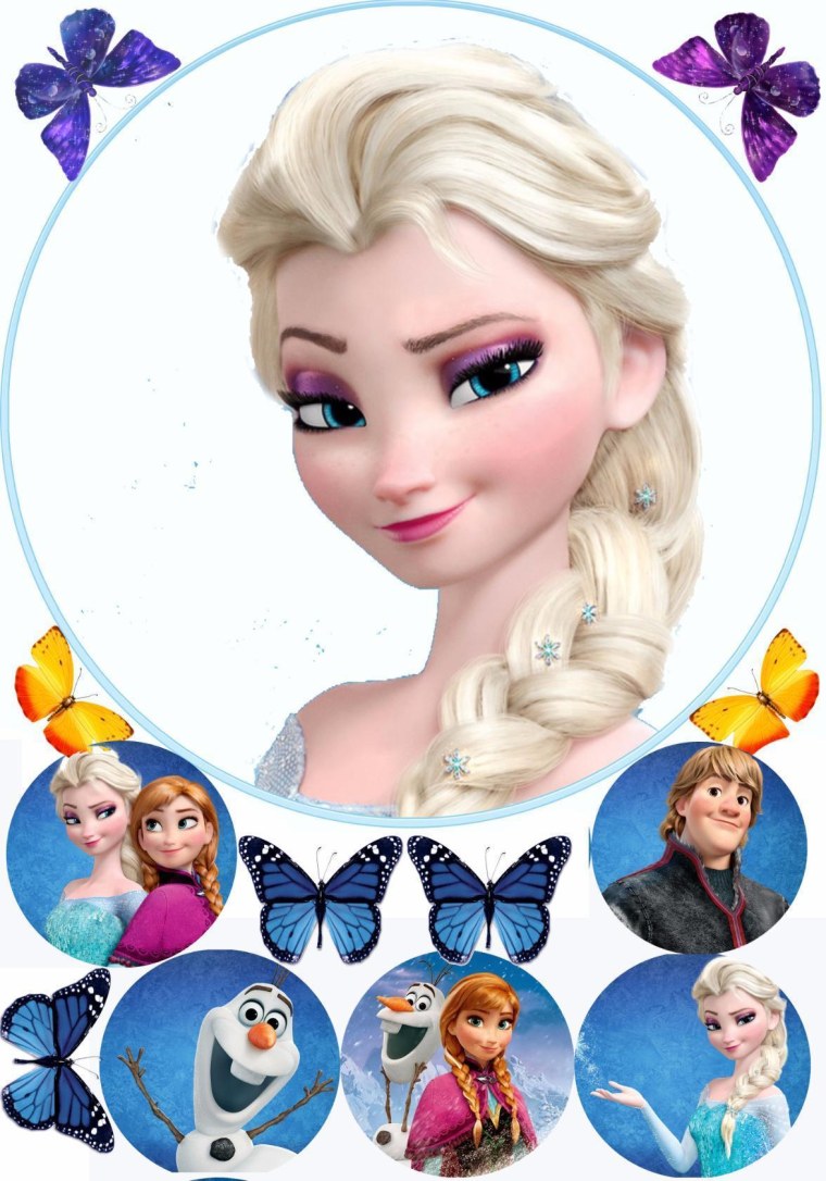 Вафельная печать Эльза Холодное сердце