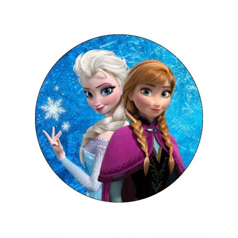 Сахарная печать Холодное сердце Эльза и Анна