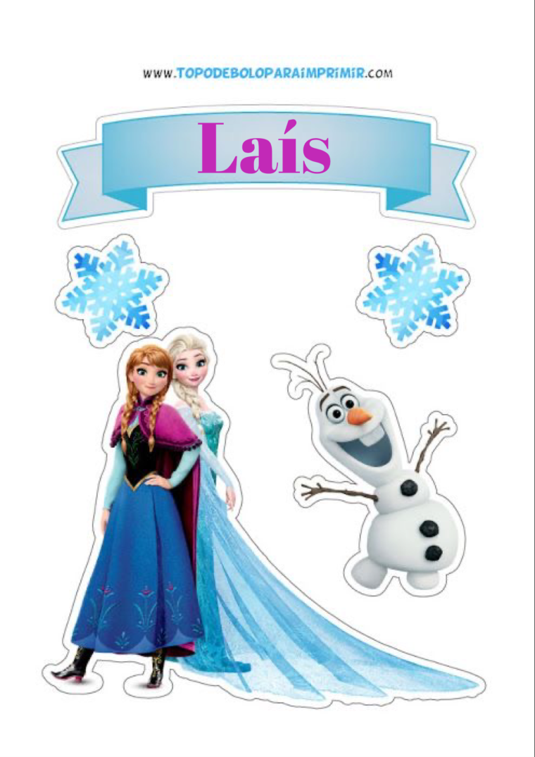 Холодное сердце распечатка на торт