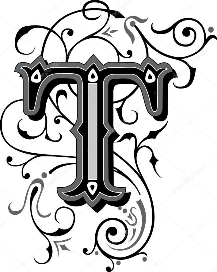 Буква т красивая