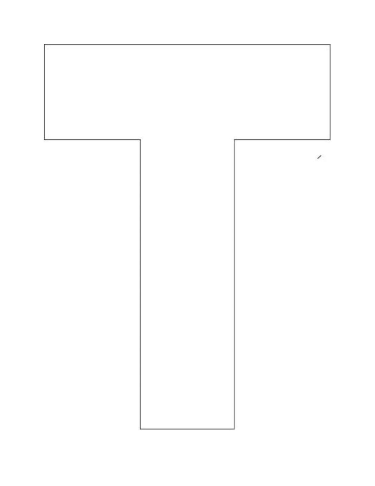 Макет буквы т