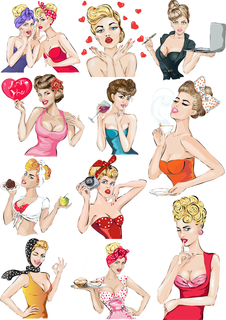 Стикер девочка ок