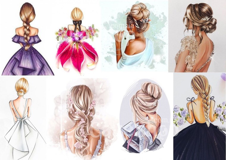 Сахарная печать девушка