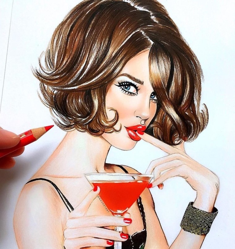 Девушка рисунок