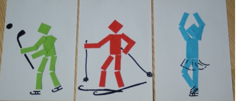 Аппликация на тему спорт