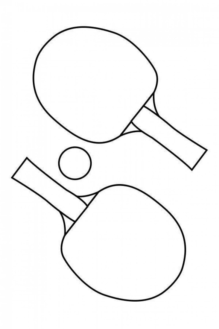 Трафарет ракетки для настольного тенниса
