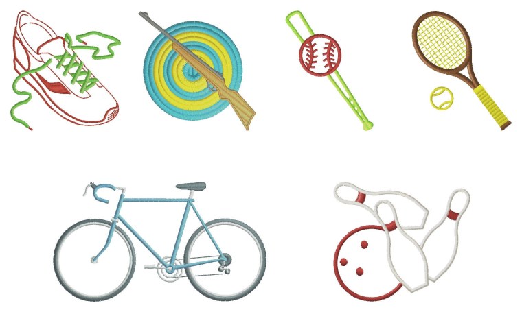 Нарисовать спортивный инвентарь