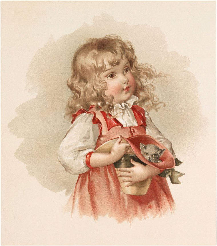 Винтажные дети для декупажа