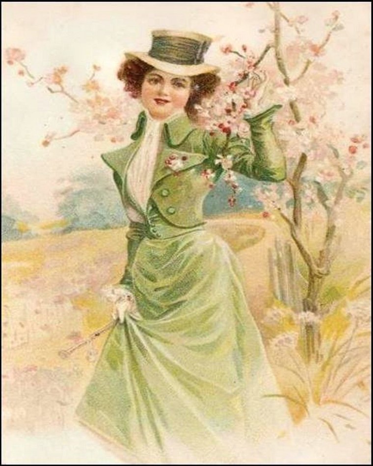 Открытки в старинном стиле