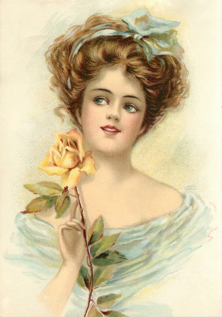 Винтажная открытка маме