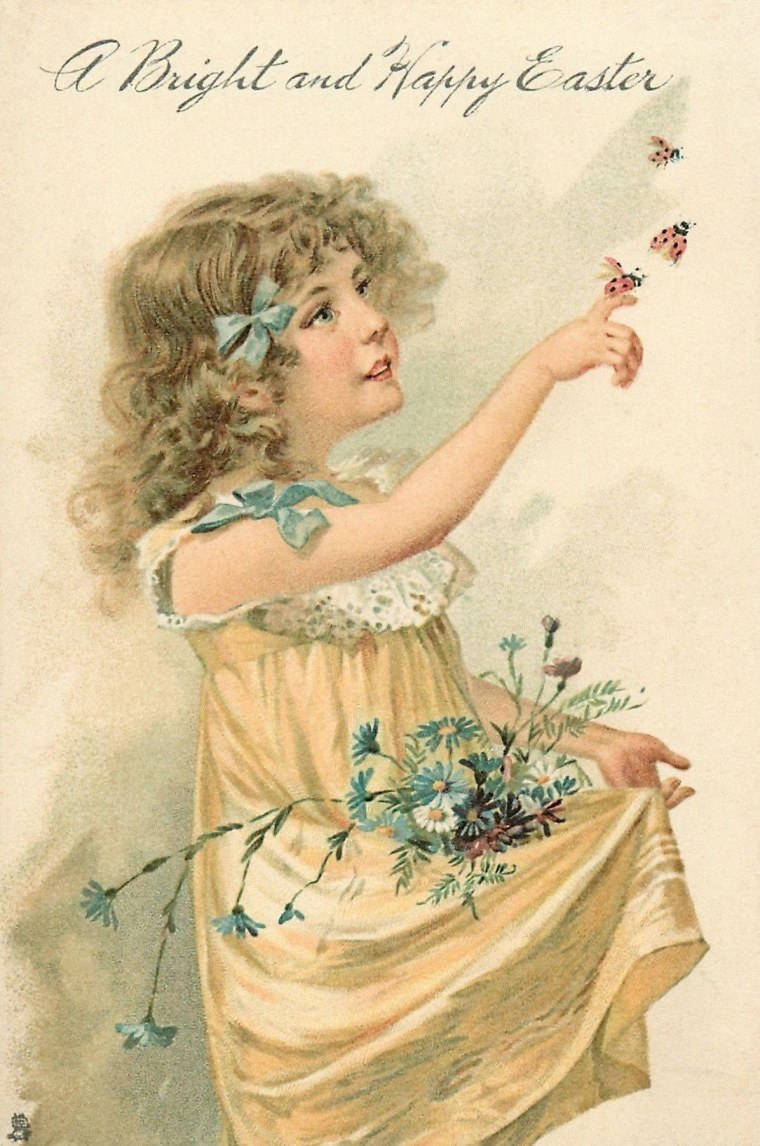 Старые открытки с куклами