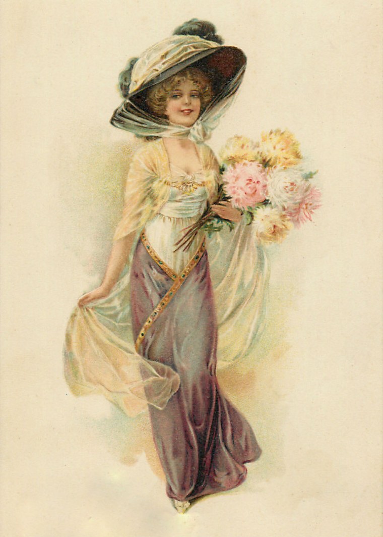 Винтажная открытка с юбилеем