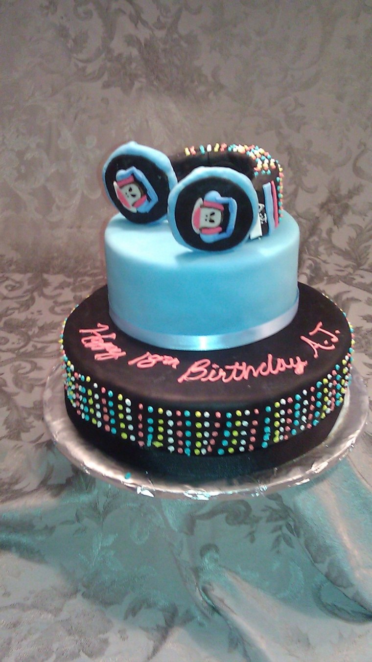 Торт с наушниками для мальчика