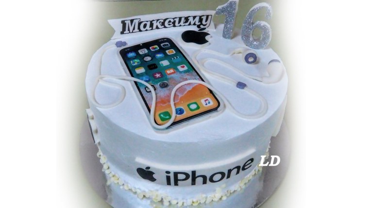 Тортик с айфоном фото