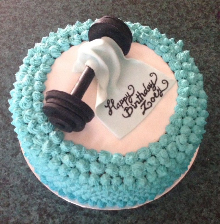 Украшение торта для спортсмена