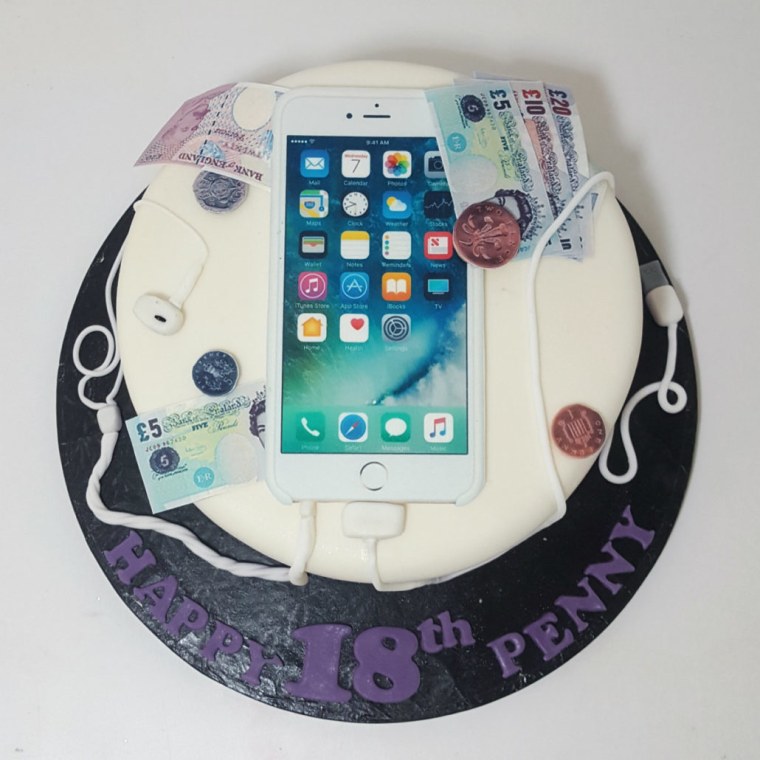 Торт в виде айфона