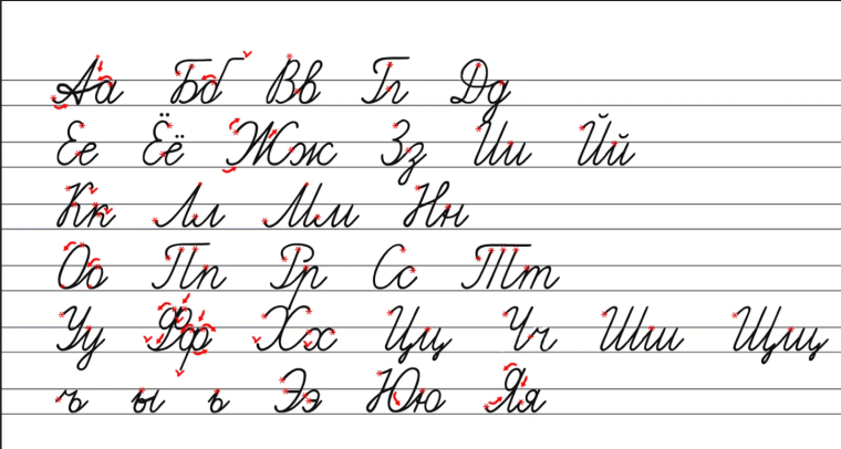 Как правильно писать прописные буквы русского алфавита
