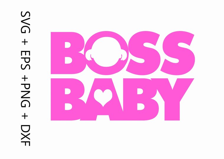 Boss Baby надпись розовая