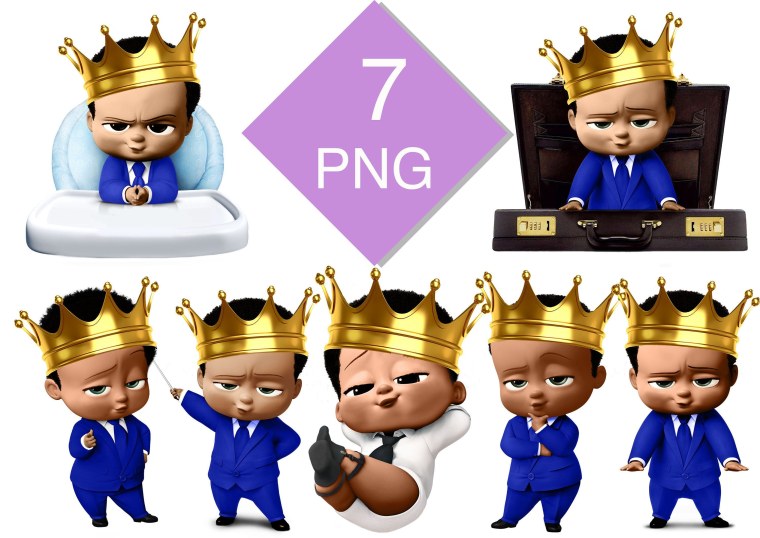 Босс-молокосос на троне в короне