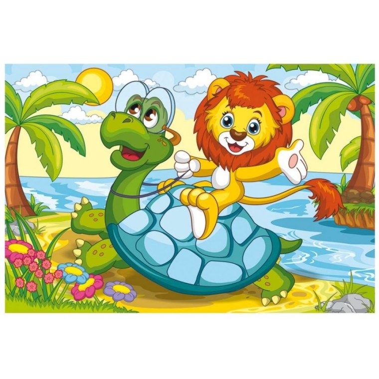 Пазл Союзмультфильм Львенок и черепаха