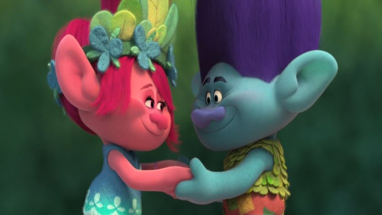 Цветан и Розочка из троллей 2