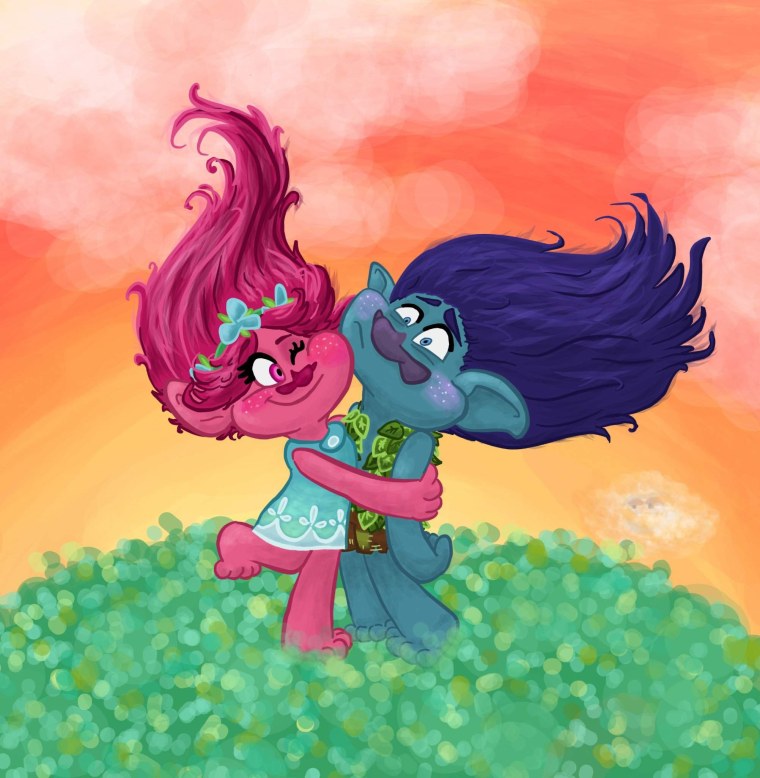 Тролли Розочка и Цветан