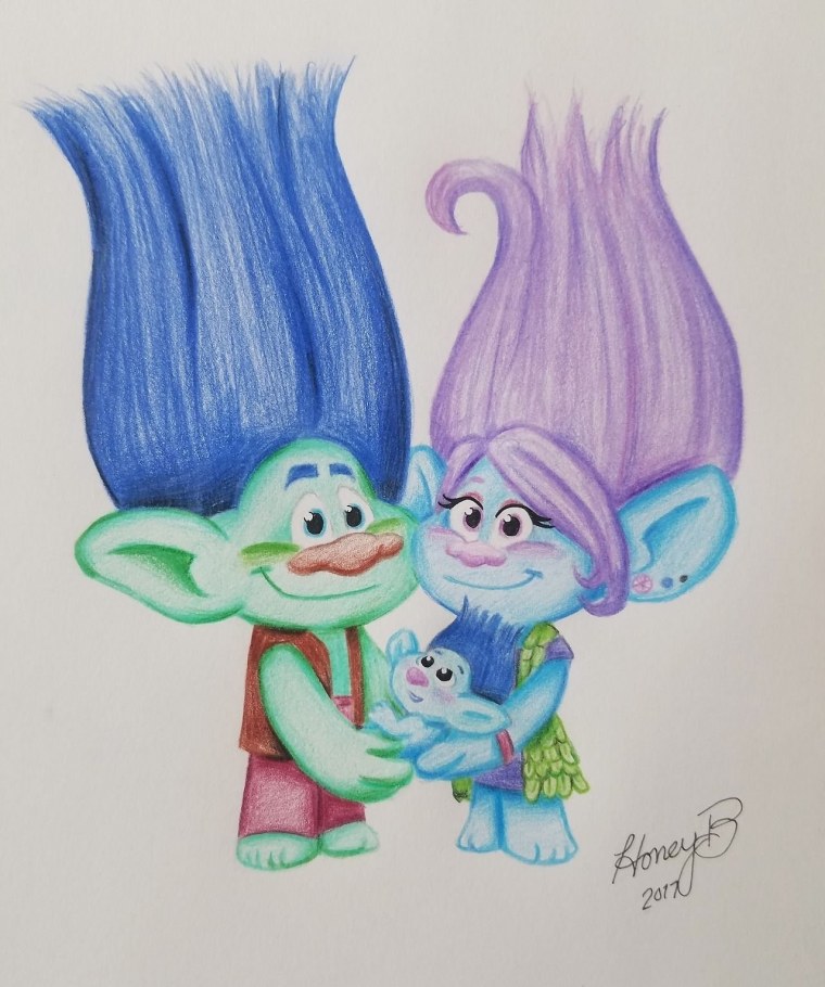 Тролли Розочка и Цветан