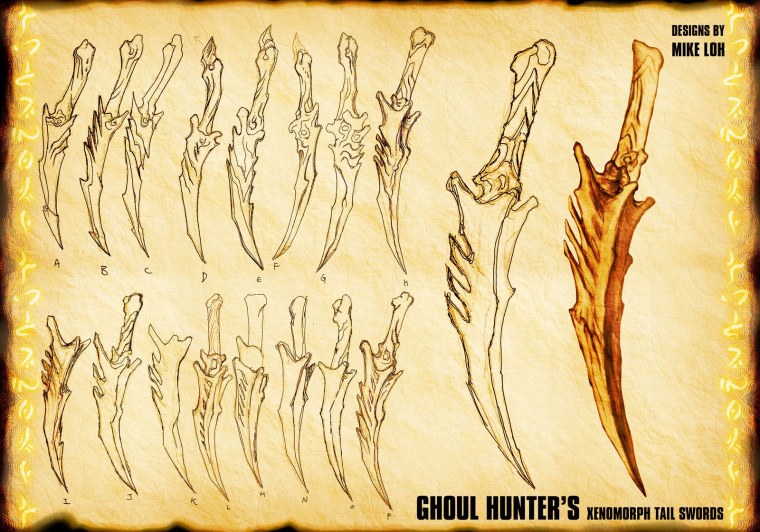 Лезвия хищника чертеж