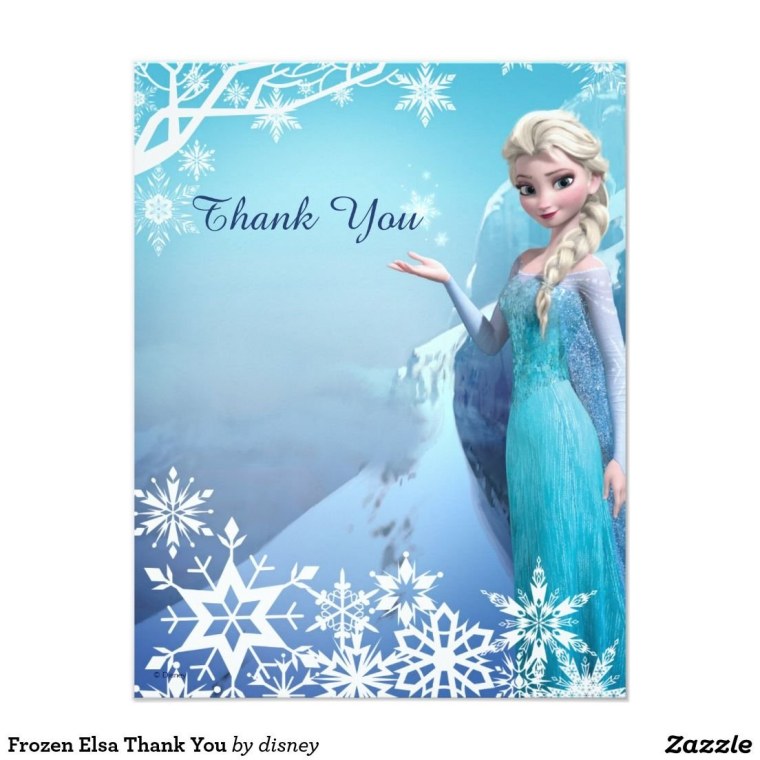 Приглашение на день рождения ребенка с Эльзой