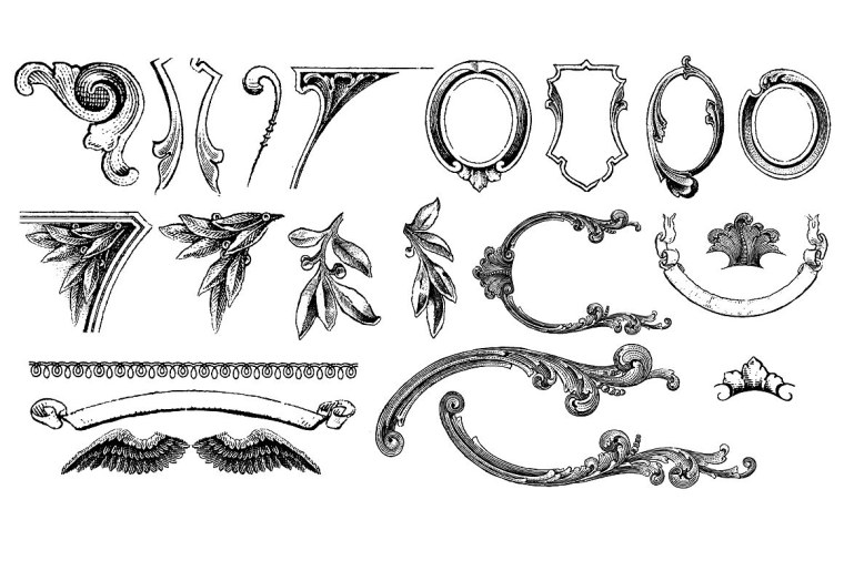 Винтажные вензеля