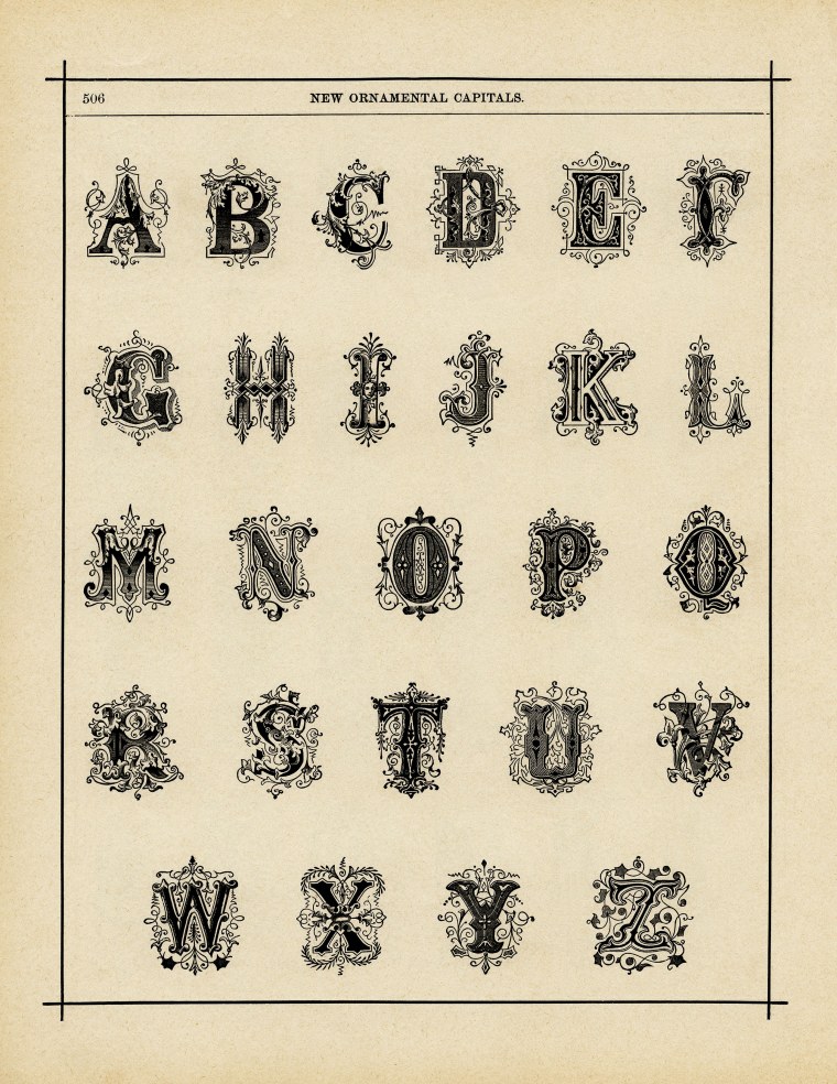 Монограмма в викторианском стиле