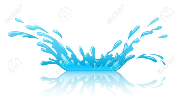 Всплеск воды лужа